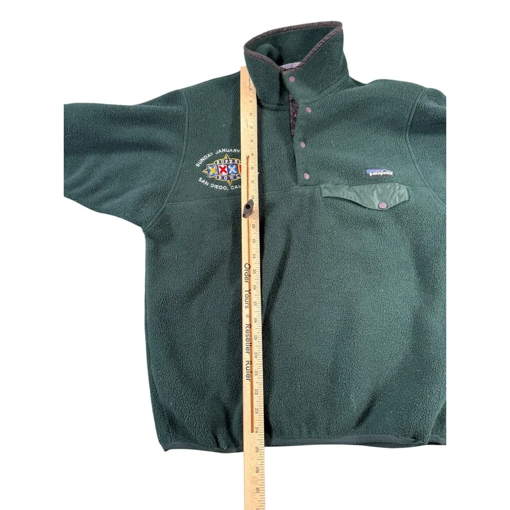 Vintage Patagonia Synchilla Snap Pullover Fleece Jacket Mens‎ Small Green Purple